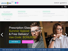 Tablet Screenshot of glasses2you.co.uk